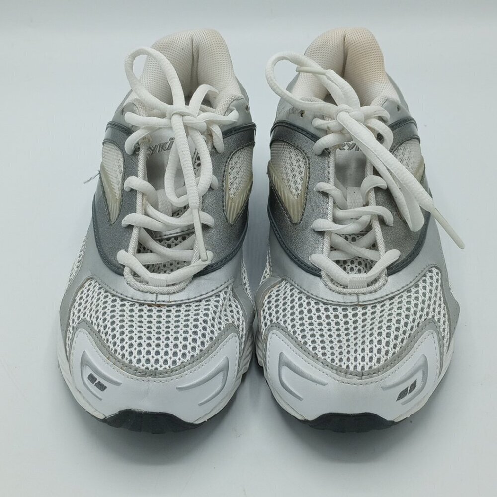 Ryka Moa Moa Training Sneakers Size 8M White Silver Gray Walking
